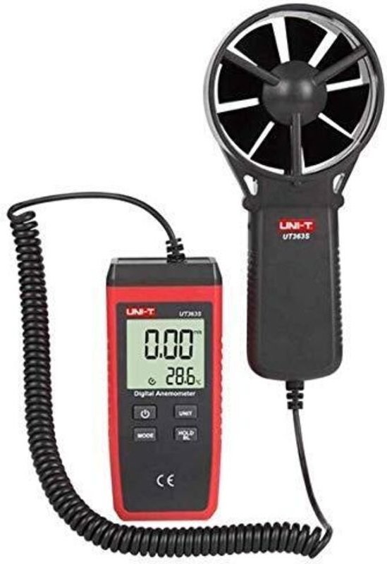 Unit UT363S Digitaler Anemometer mit beleuchtetem LCD-Display