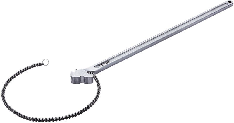 VEVOR Kettenschlüssel, 48 Zoll Kettenrohrschlüssel, 13,4 Zoll Durchmesser Kapazität, CRV umkehrbarer Rohrverschraubungss...