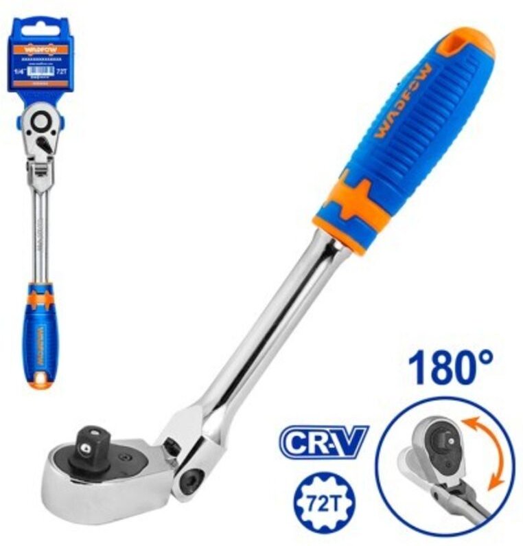3/8" Ratschenschlüssel mit flexiblem Kopf - WADFOW