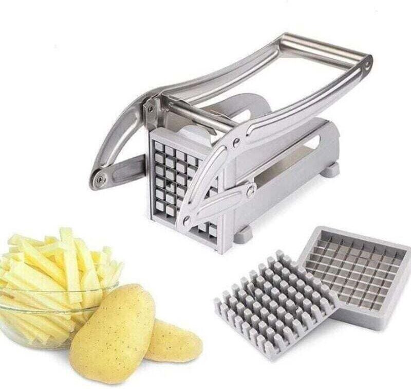 Professioneller Pommes-Frites-Schneider aus Edelstahl für Kartoffeln und Gemüse, für den privaten und gewerblichen Gebra...