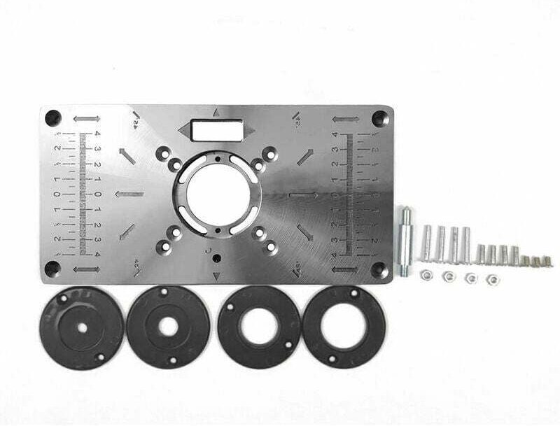 Zwischenplatte für Frästisch, Holzbearbeitungsbänke, mit 4-Ring-Werkzeugen