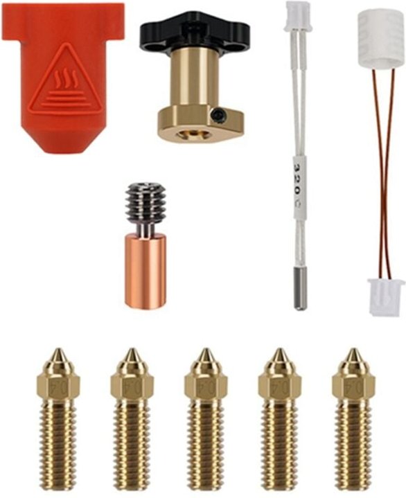 Keramik-Heizblock-Kit, 3D-Druckerteile, hochtemperaturbeständiges Hotend mit 5 Düsen für K1/K1 max