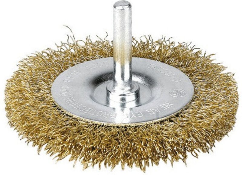 Rundbürste aus gewelltem, gebürstetem Stahlfaden 100 4500
