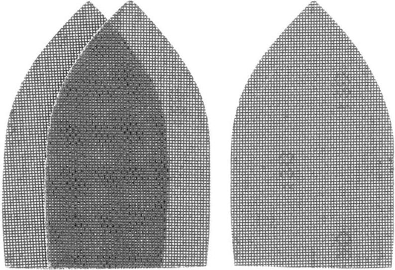 3 Blatt 1/4 Schleifpapier (115x140mm) für Multischleifer mit Klettverschluss. Getreide 80 STY-STA39097-XJ