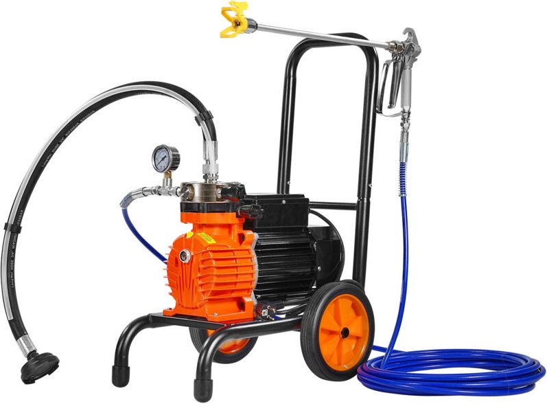 Airless-Farbspritzgerät mit Membran, 900 w effizientes Airless-Farbspritzgerät mit Wagen, 1800 psi Airless-Farbspritzger...