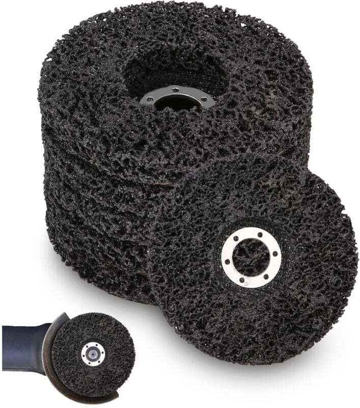 Rnemitery - 5 Stück Schleifscheibe, 125 x 22 mm, Schleifscheibe für Winkelschleifer, csd Schleifreinigungsscheibe, grobe...