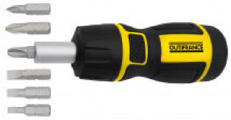 Schlagschrauber mit Kugelkopf, Bit-Aufnahme, Eigenschaften: Kugelkopf-Schlagschrauber mit Bitaufnahme + 6 Bits