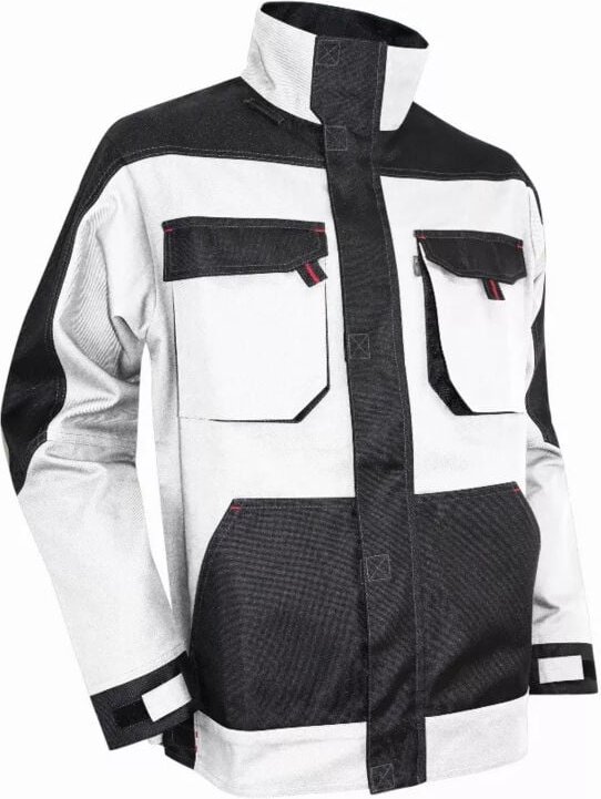 LMA - Zweifarbige Arbeitsjacke traceur Größe 3 weiß/nachtgrau