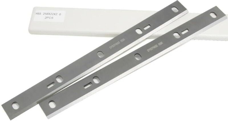 2 Stück HSS Hobelmesser 258mm, 258mm Hobelmesserblätter Passend Für Scheppach HMS1080, HMS1050, HMS1070 (Type 1), 258 x ...