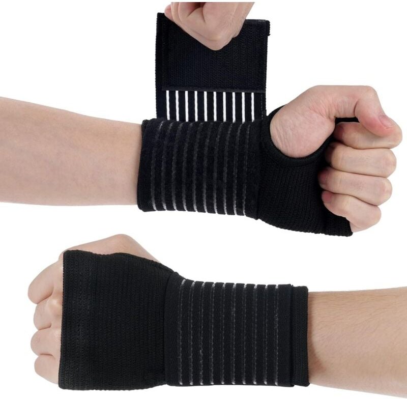 Elastische Handgelenkbandage mit Handflächenstütze, 1 Paar, atmungsaktive Handgelenkbandage, Handgelenkbandage bei Arthr...