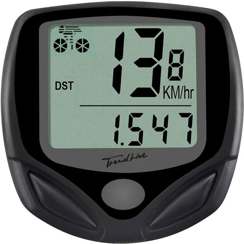 Trendline - Fahrradcomputer inkl. Befestigung und Batterien Fahrradcomputer