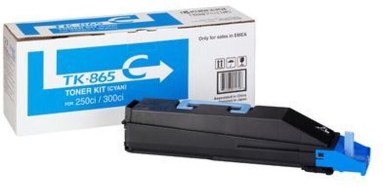 Kyocera Mita Toner 250Ci/300Ci/400Ci/500Ci, cyan, TK865C (TK865C)