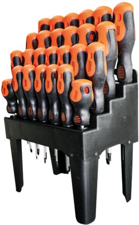 Schraubenzieher-Set mit 26 Stück inklusive Aufbewahrungsständer – Fischer Darex