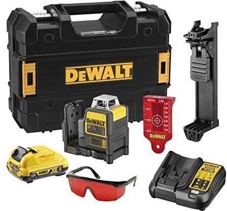 Dewalt - Kreuzlinienlaser DCE0811D1R mit 1x 2,0 Ah Akku + Lader im Koffer