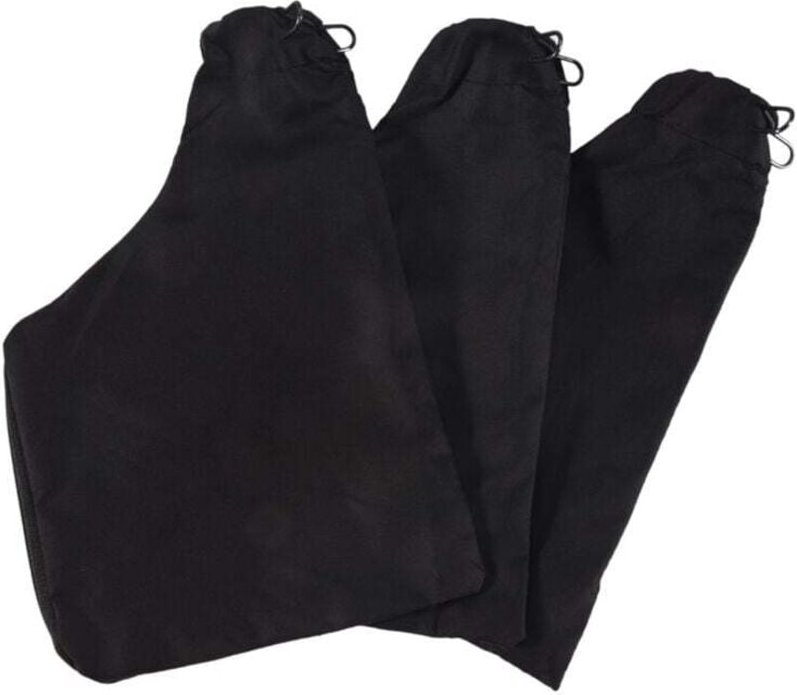 Staubbeutel für Gehrungssägen, schwarzer Staubfänger mit Reißverschluss und Metallhalterung, für Gehrungssäge Modell 255...