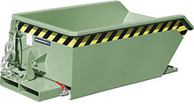 Bauer Mini-Spänebehälter SMGU 230, lackiert, Resedagrün