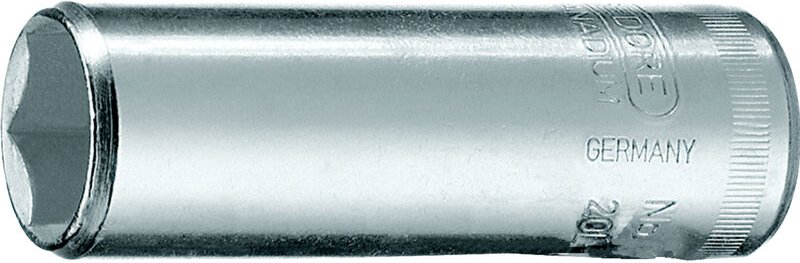 Steckschlüsseleinsatz 1/4', lang 6-kant 9mm, 20 l 9, 6192130 - Gedore