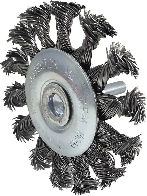 Stahldrahtrundbürste 0,3mm, ø 75mm