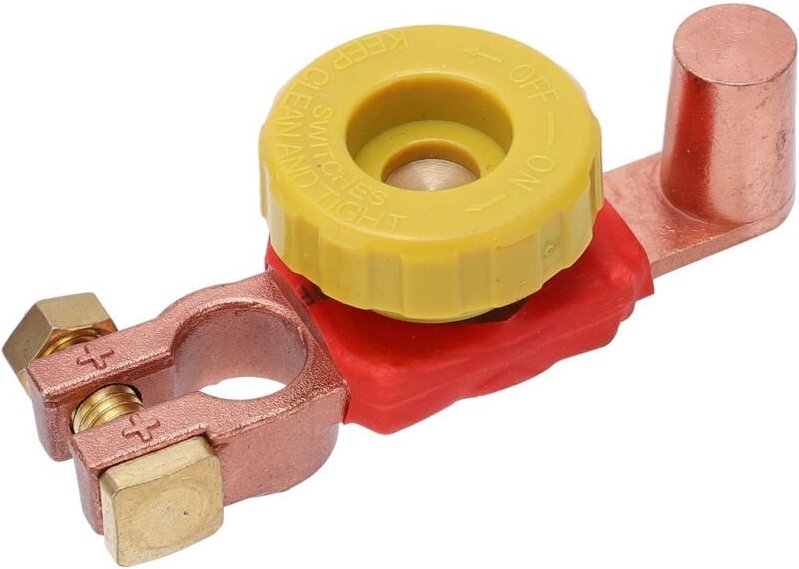 Batterieerkennung und Ladevorgang Batterietrennschalter Batteriestoppschalter Positiver Batterie-Hauptschalter-Isolator.