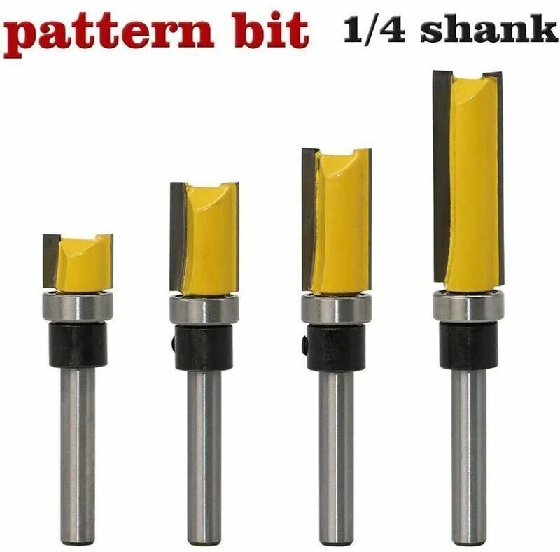 Drahtschneider-Fräser-Set mit 1/2" Durchmesser, Drahtschneider-Fräser mit 1/4" Schaft, Holzfräser-Set