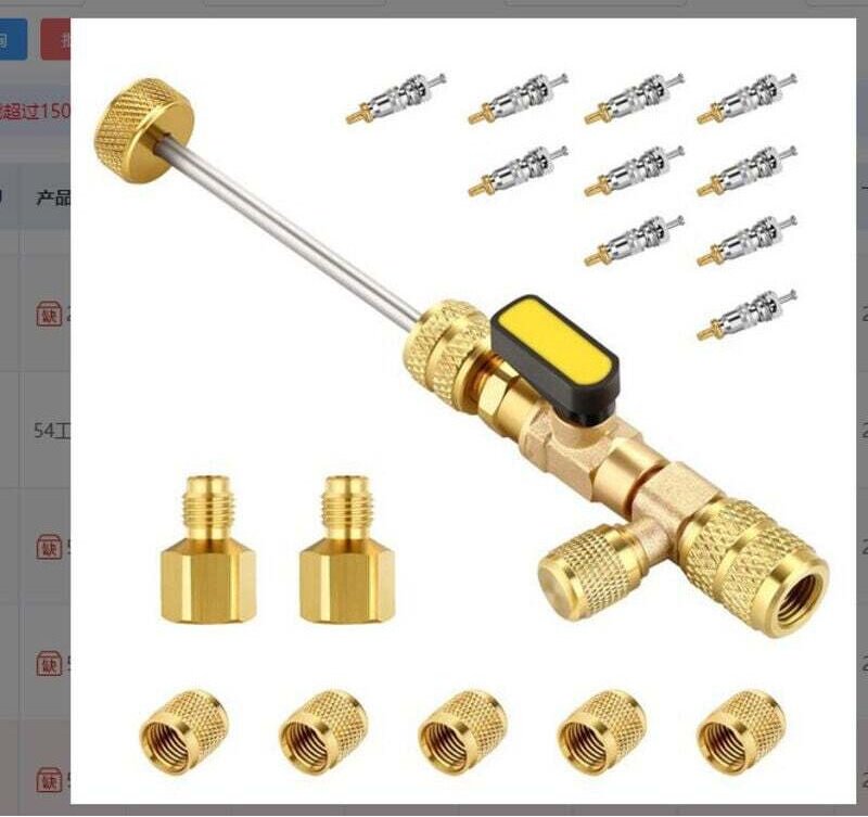 Werkzeug zum Entfernen von Ventilkernen, Kerninstallateur, HVAC-Ventilabzieher, Kühlung, Servicegerät, Klimaanlagenausrü...
