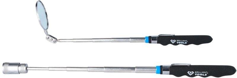 Brilliant Tools - Teleskop-Spiegel und Magnetheber-Satz, 2-tlg
