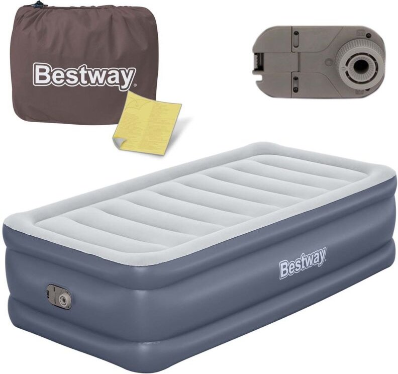 Aufblasbare Matratze 191x97x51 cm mit eingebauter Elektropumpe Bestway 6713G