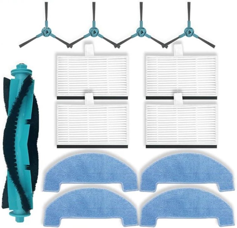 Für Q8 / Q8Max, E10, D10, T10 Lite Staubsaugerteile Hauptseitenbürste Hepa-Filter Mopptuch