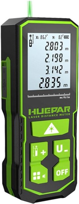 Digitaler grüner Laser-Entfernungsmesser, 60 m, Maßband, Entfernungsmesser mit LCD-Winkelsensor, Messwerkzeuge