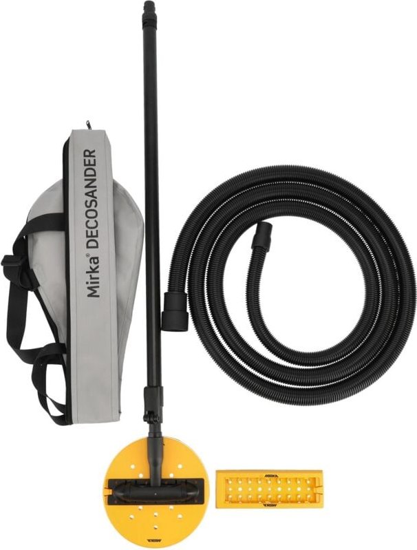 DecoSander staubfreier Stabschleifer für glattes Wand- & Deckenfinish, Trockenbau, Detailarbeiten / 80x230mm & ø 225mm S...