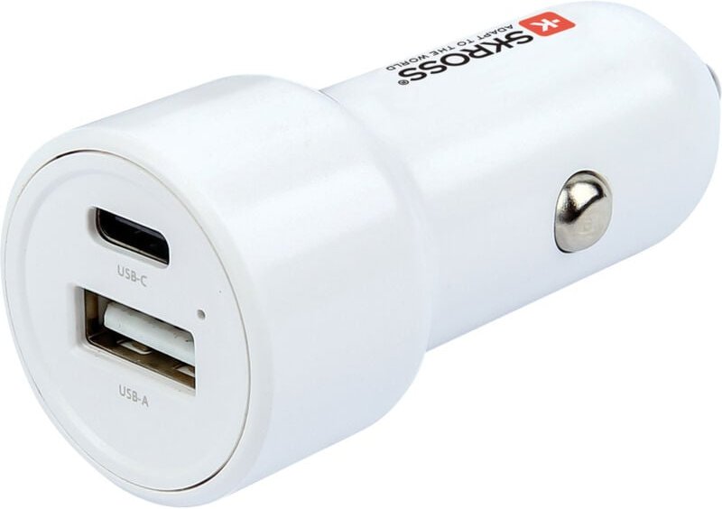 Skross - Dual Car Charger 65 w pd Belastbarkeit Strom max.=3.25 a 12 v zu 5 v, 12/24 v, 24 v zu 5 v