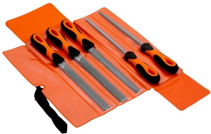 Ergo™ Feilensatz, 4 x Bastardhieb/1 x Halbschlicht 200 mm 5-teilig - Bahco