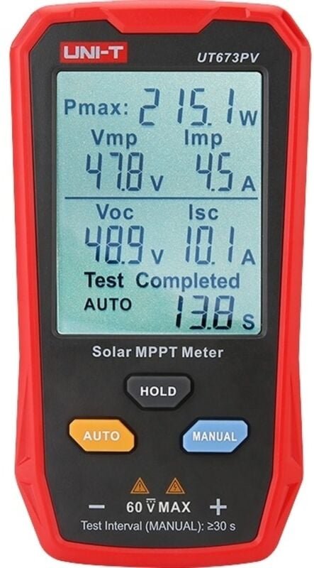 UNI-T Solar MPPT Messgerät UT673PV