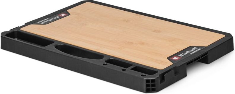 Original Einhell E-Case Arbeitsplatte (50 x 36 x 4,2 cm, max. 84 kg Nutzlast, Einhell E-Case System, robuster Bambus, Mo...