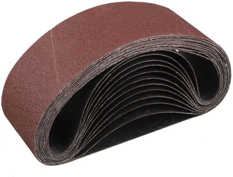 Schleifband 75 x 533 mm, 10-teiliges Set mit 80er Körnung