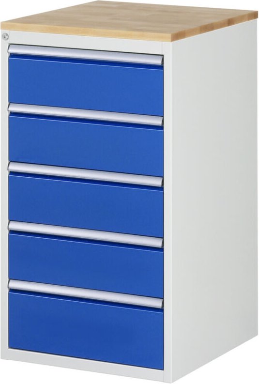 Schubladenschrank Buche-Top und 5 x Schubl.-L 4x180 1x210mm - RAU