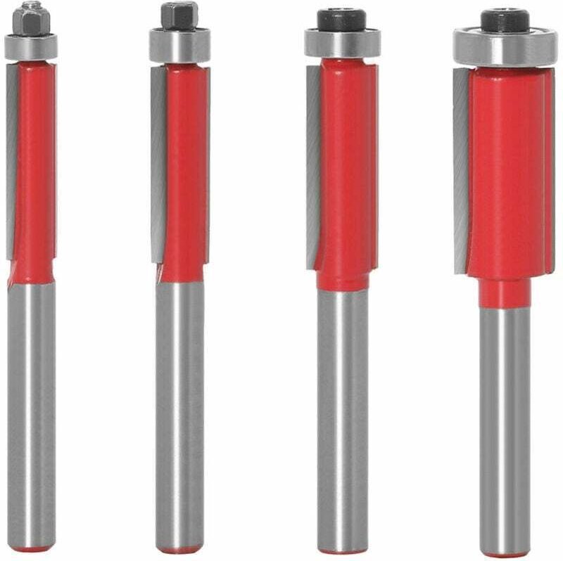 6-mm-Lagerfräser, 6-mm-Schaftfräser, Tischlerwerkzeug, Holzbearbeitung, Holzbearbeitung, Fräsen, Hartmetall, Bündigfräse...