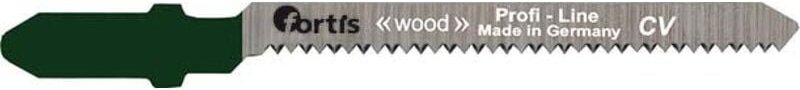 Fortis - 5 Stück Stichsägeblätter für weiches Holz, kurviger, feiner Schnitt 75/50/1,3 mm