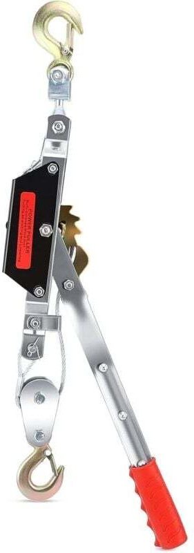 Manueller Hebelseilzug, Seilratschen-Doppelhaken-Hebewerkzeug mit leistungsstarker Ratschensystem-Handwinde, ideal für B...