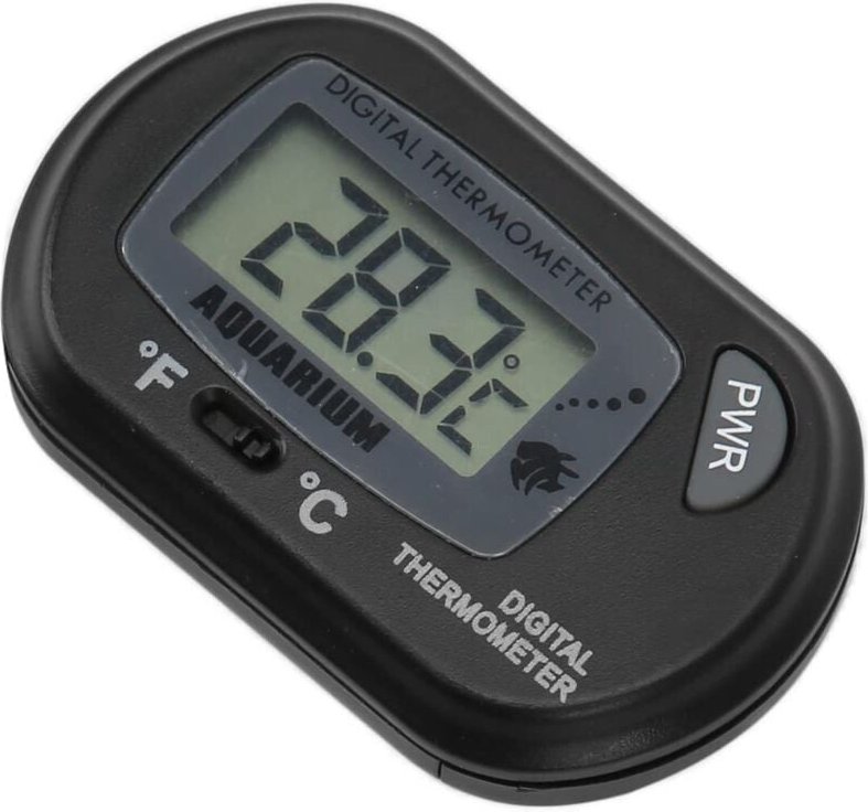 Aquarium-Wasserthermometer, wasserdichtes LCD-Temperaturmessgerät für Kühlschränke und Aquarien