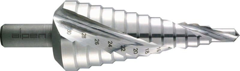 Stufenbohrer Gr.4 hss Co5 PG7-29 2 Schneiden Bohrer ø 6.0-37.0 mm - Alpen