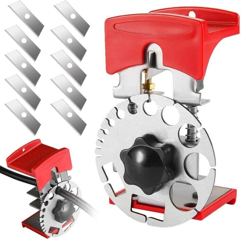 Manuelle Abisoliermaschine, manuelle Abisolierzange, Kupferabisolierer, tragbare Abisolierzange mit einstellbarer Tiefe ...