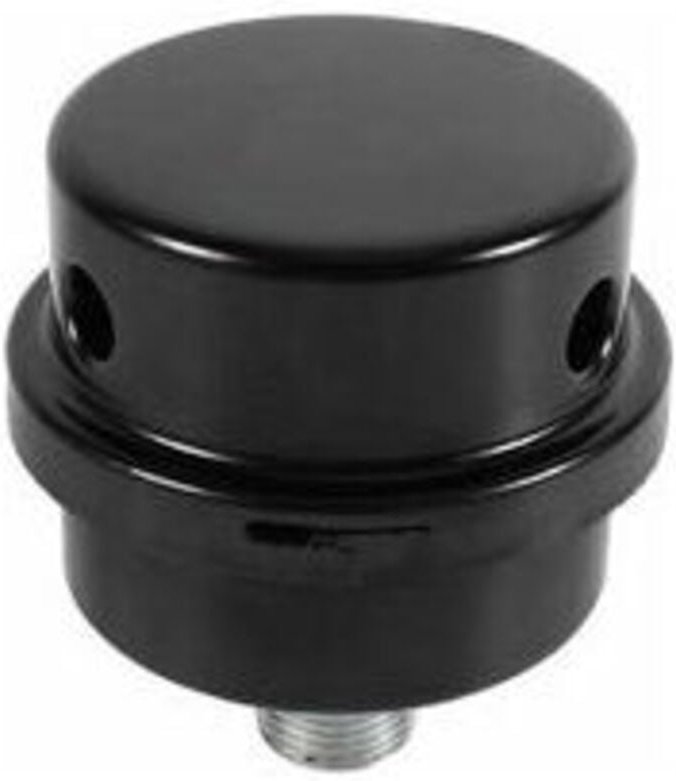 ZVD-Luftkompressor-Schalldämpfer – Schwarzer Metall-Luftansaugfilter-Schalldämpfer, 3/8 16-mm-Gewinde für ölfreie Luftko...