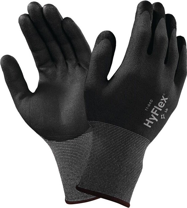 Ansell - Handschuhe HyFlex® 11-840 Größe 11 schwarz/grau en 388 PSA-Kategorie ii
