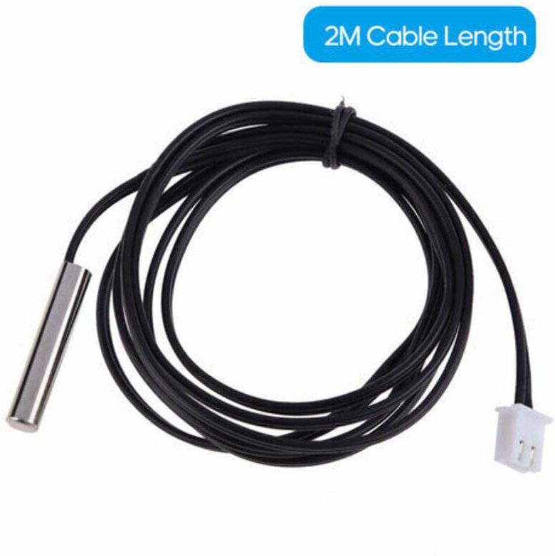 2 m lange, hochpräzise, wasserfeste Temperaturfühlersonde mit 10 kΩ-Thermistorkabel