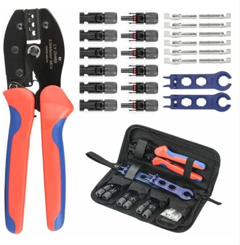 28-teiliges MC4-Photovoltaik-Steckverbinder-Crimpwerkzeugset