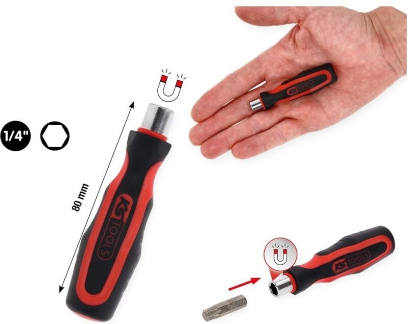 1/4" Bit Schraubendreher ohne Schnellverriegelung