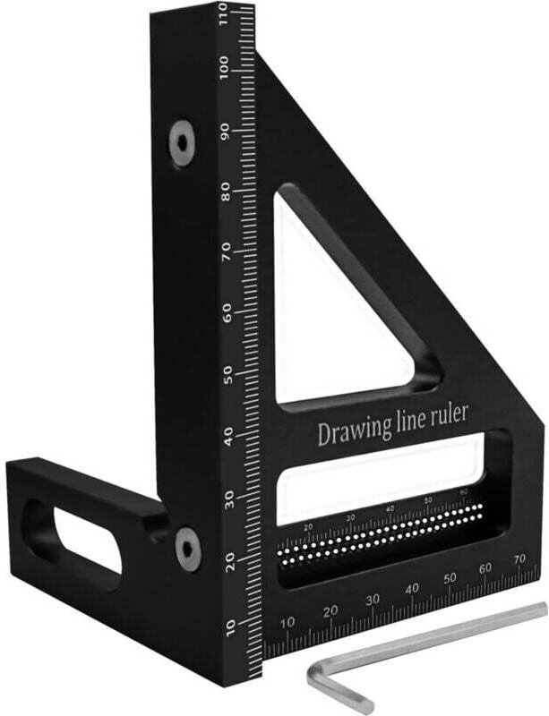 Anreißlineal für Holzbearbeitung, Rechenschieber für Ingenieure, Winkelmesser, Metallwinkel für die Holzbearbeitung und ...