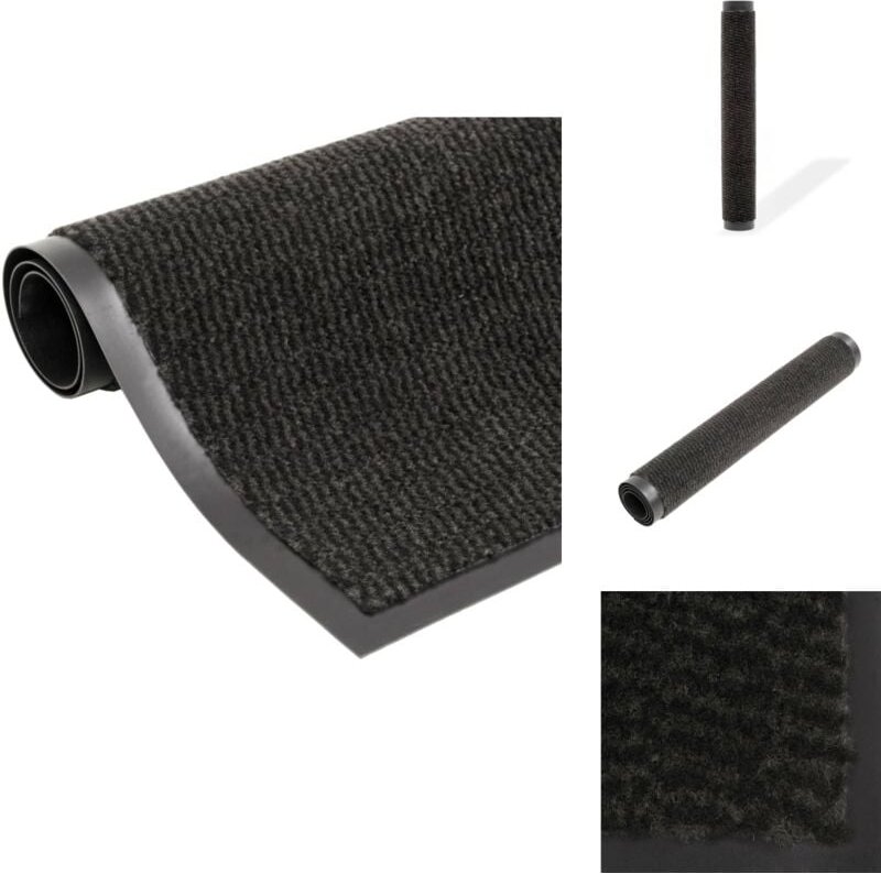 Fußmatten - Living Schmutzfangmatte Rechteckig Getuftet 60x90 cm Schwarz