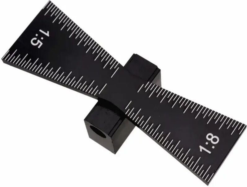 Alovez - Schwalbenschwanzmarkierung für die Holzbearbeitung, Markierungsvorlage aus Aluminiumlegierung, Holzverbindungsl...